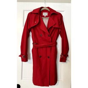 Cole Haan Women's Red Trench Coat